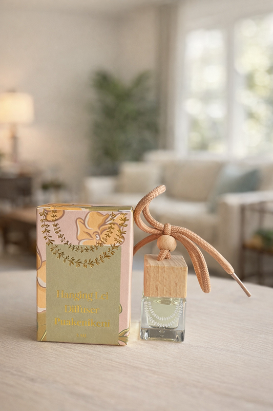 8 ML hanging lei diffuser- PUAKENIKENI