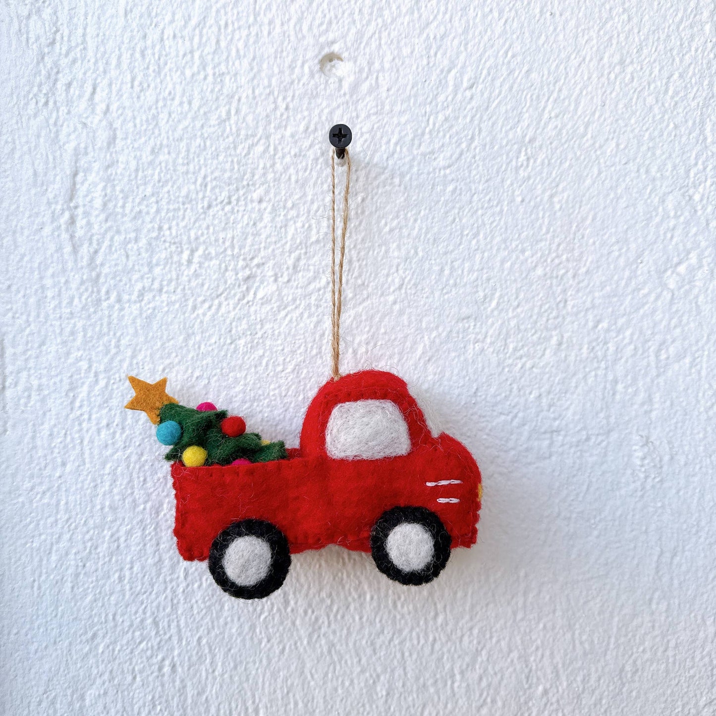 2026 Pickup Truck with Christmas Tree Ornament