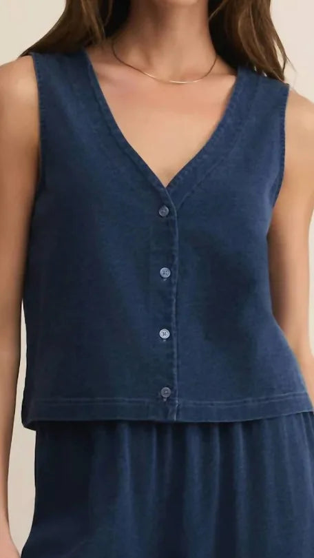 Solace Jersey Denim Top | Z Supply