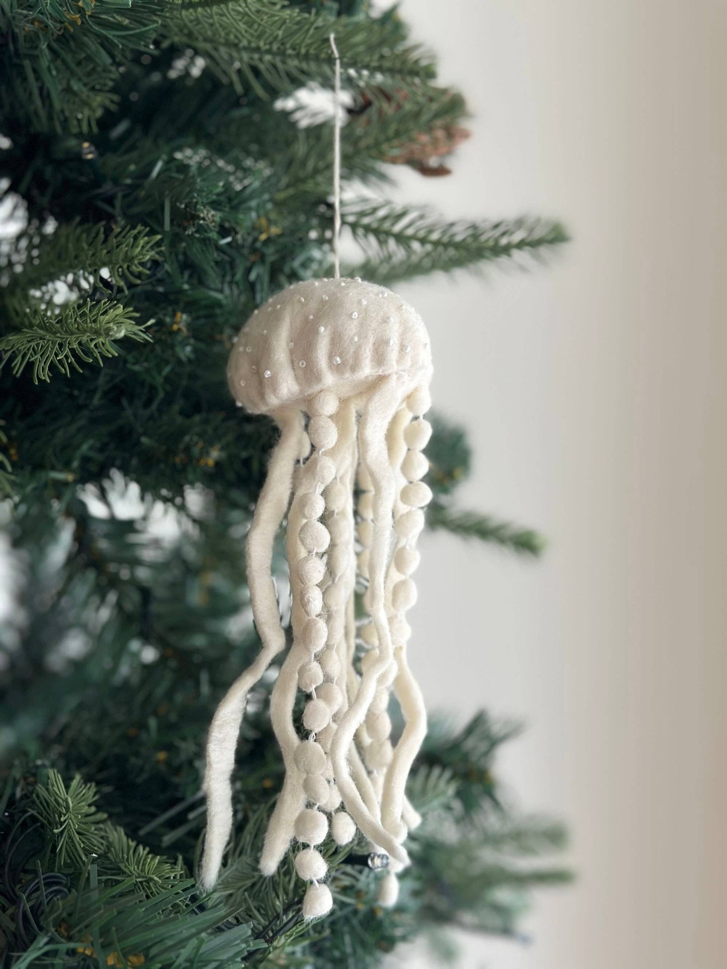 Felt White Sea Life Ornament