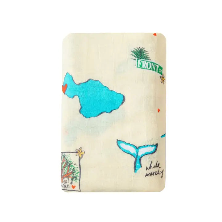 Coco Moon Swaddles-LIMITED MAUI PRINT