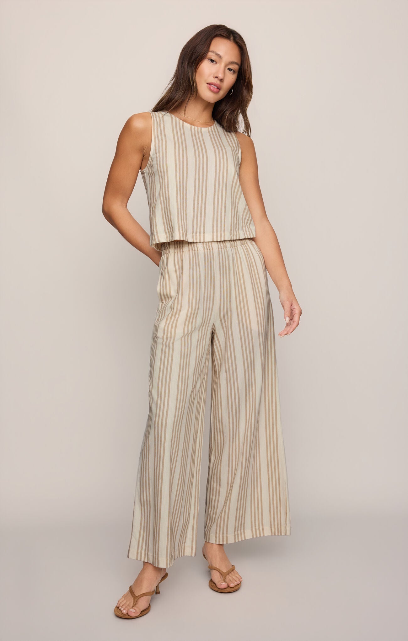 Scout Knit Striped Pant Cloud