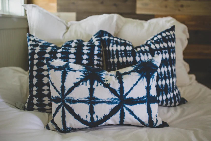 Maka Sea Shibori Rectangle Pillow | Assorted patterns and colors