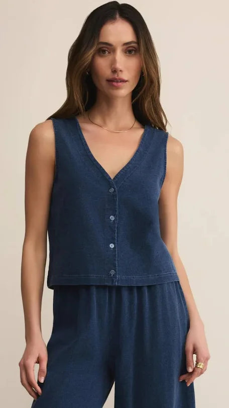 Solace Jersey Denim Top | Z Supply
