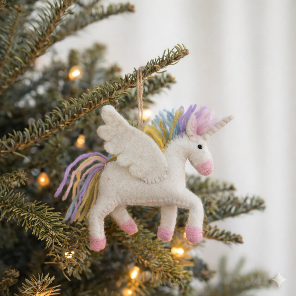 Felt Ornament - 2026 Unicorn