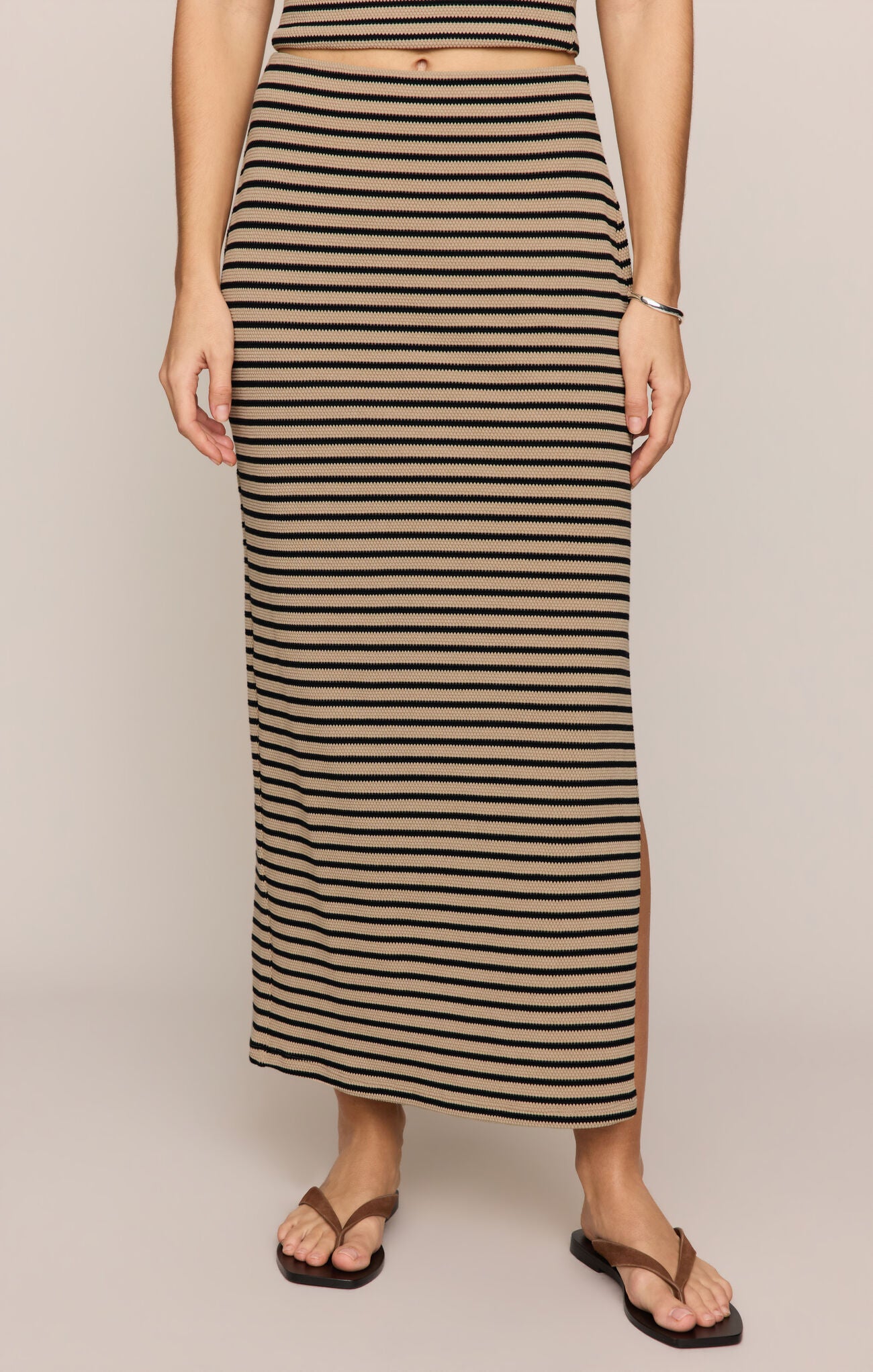 Caffari Top | Ainslie Stripe Skirt SET