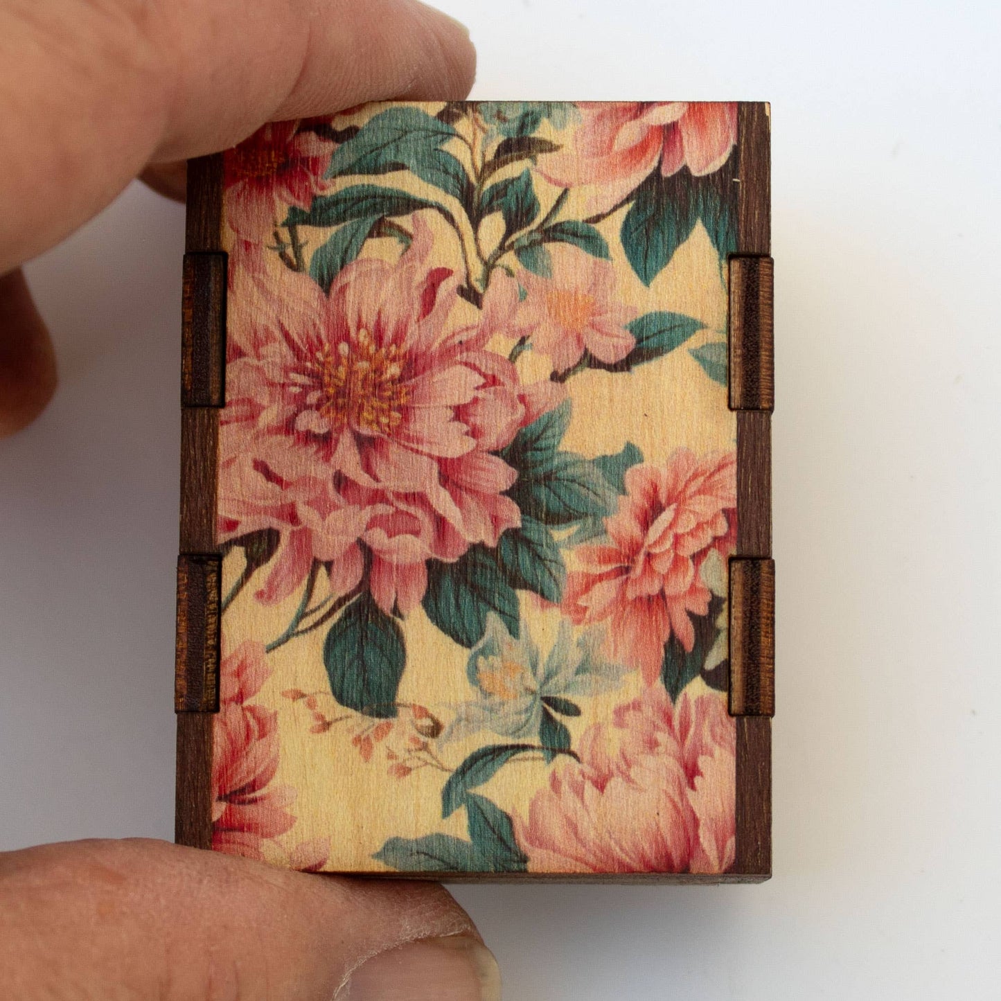 Matches • Flowers Pink Wooden Matchbox • Candle Accessory