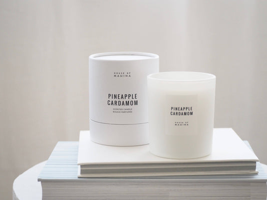 Pineapple Cardamom Candle 12 oz - Refined Golden Tropical