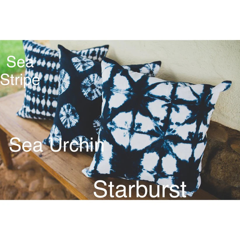 Maka Sea Shibori Rectangle Pillow | Assorted patterns and colors