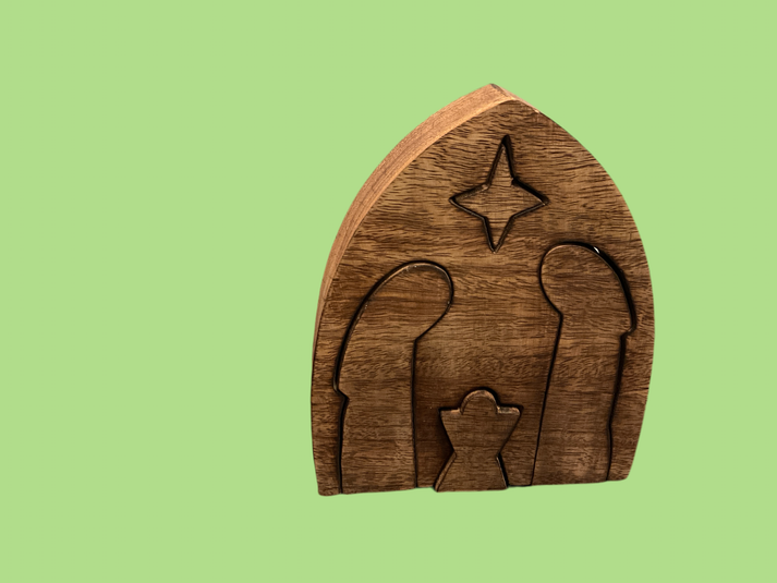 Wood Nativity Puzzle HaleZen