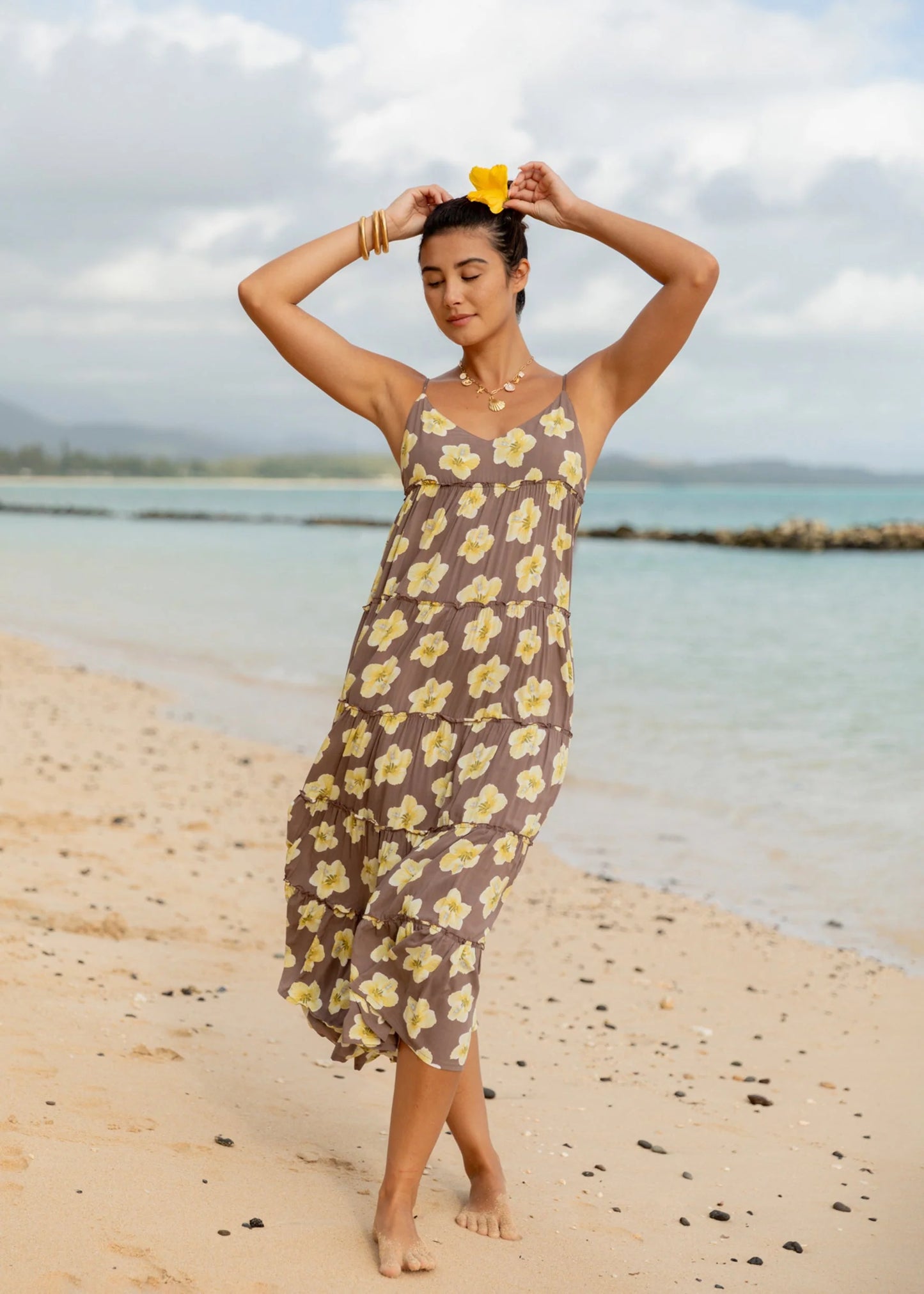 Charlie Midi Tiered Dress | Long