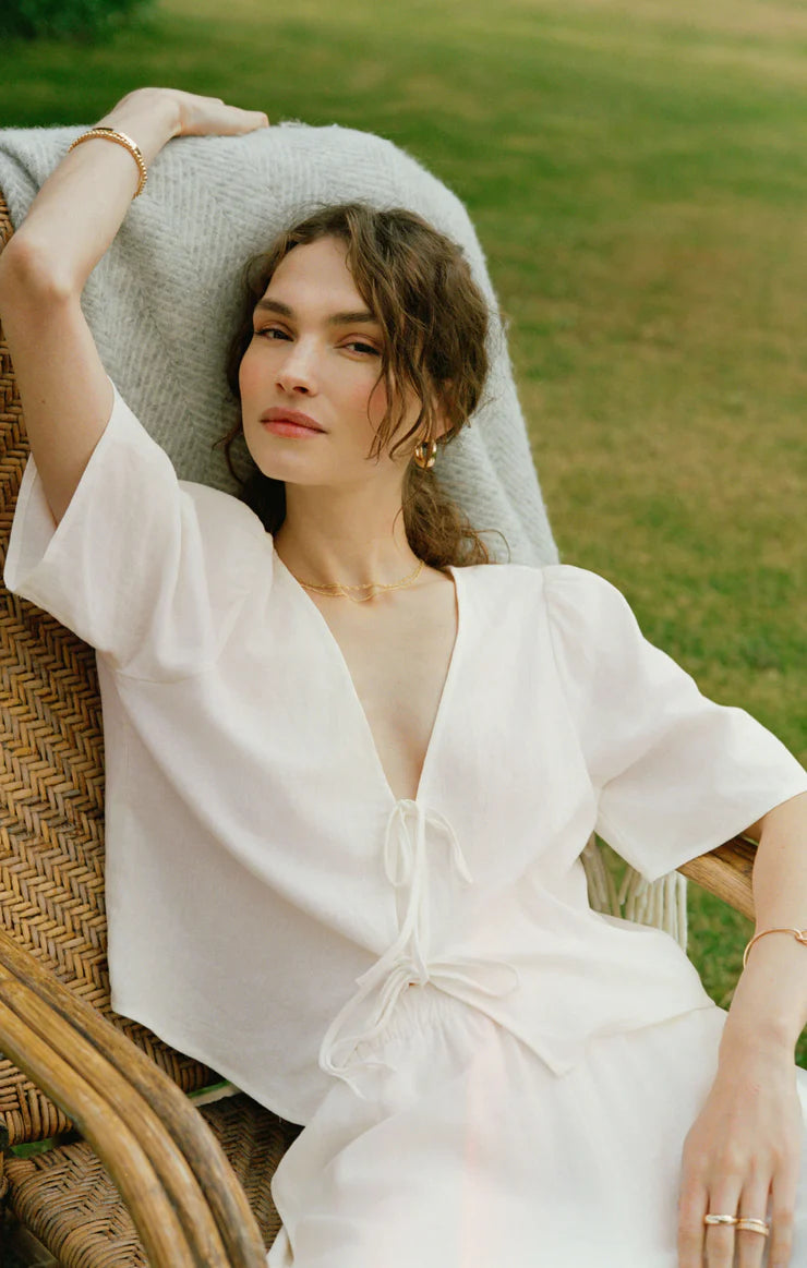 La Belle Linen Top