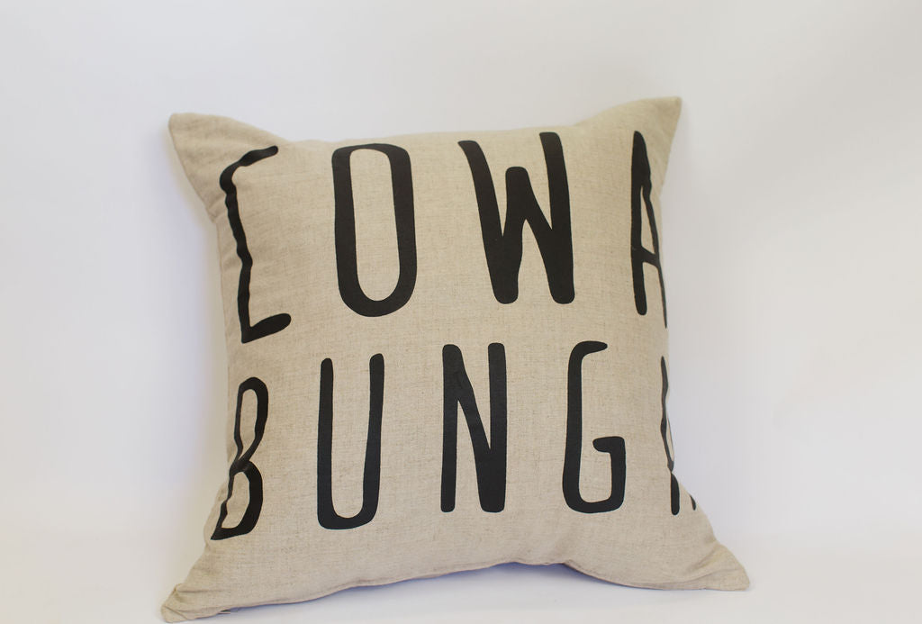 Maka Sea Linen Square Pillow | Hawaii Surf Spots and Cowabunga (Two-sided)