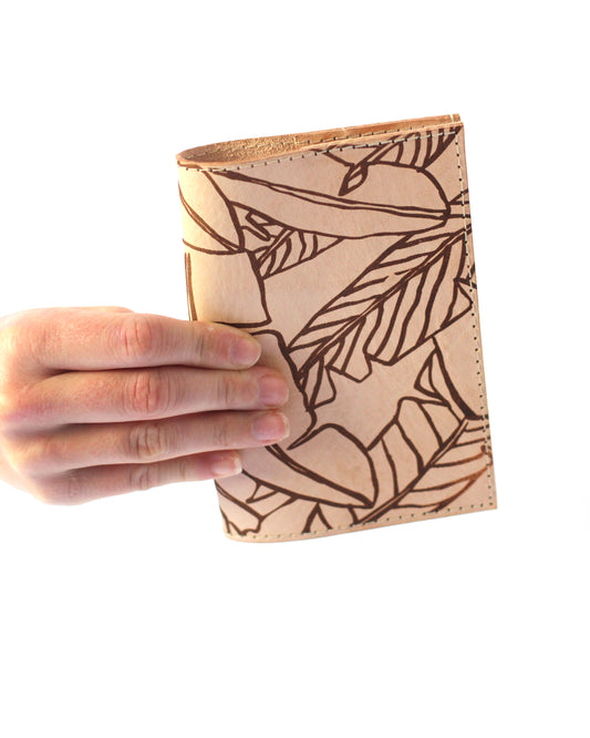 Leather Passport Holder | Alola Maui Banana Leaf