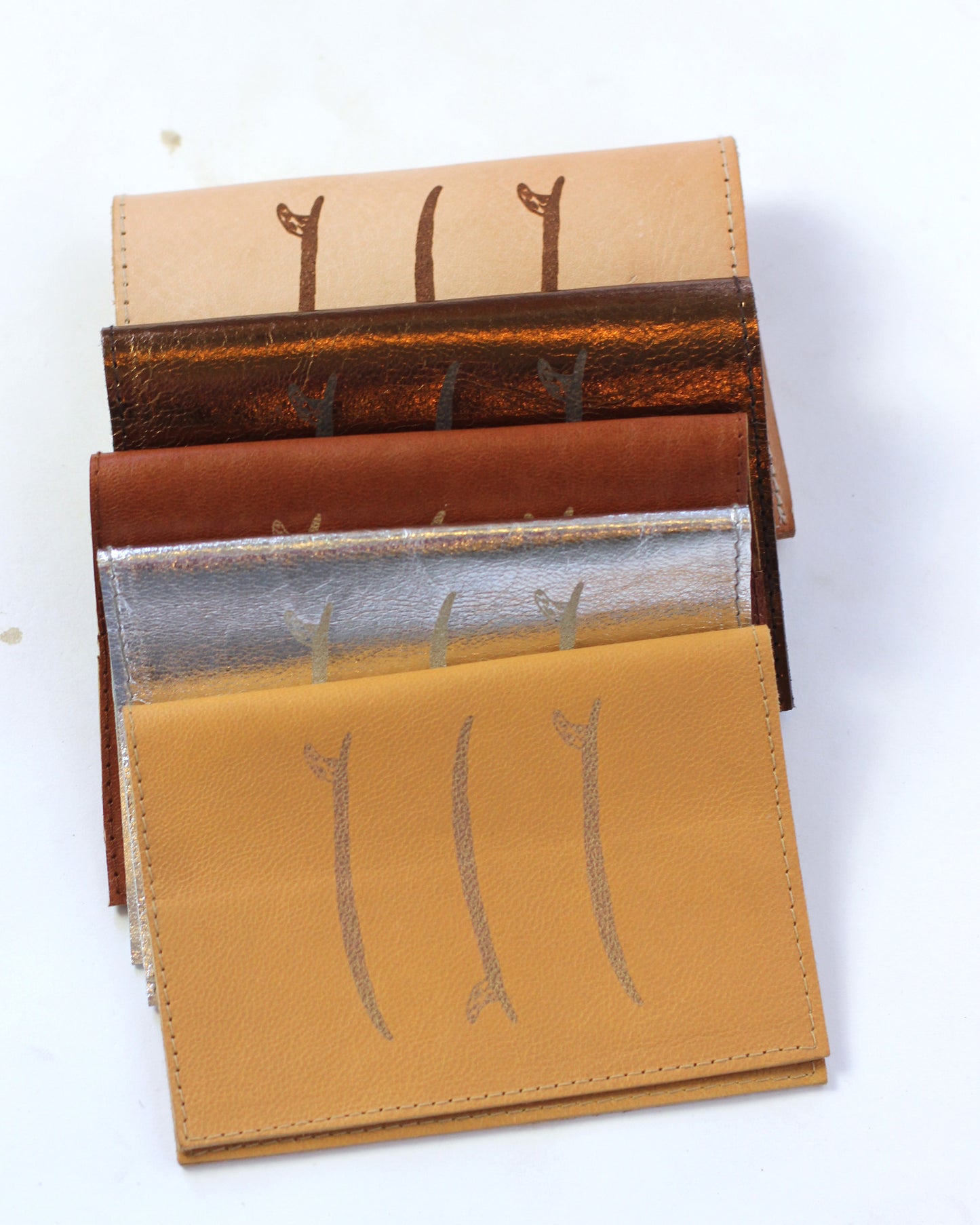 Leather Passport Holder | Surfboard Trio | Assorted colors