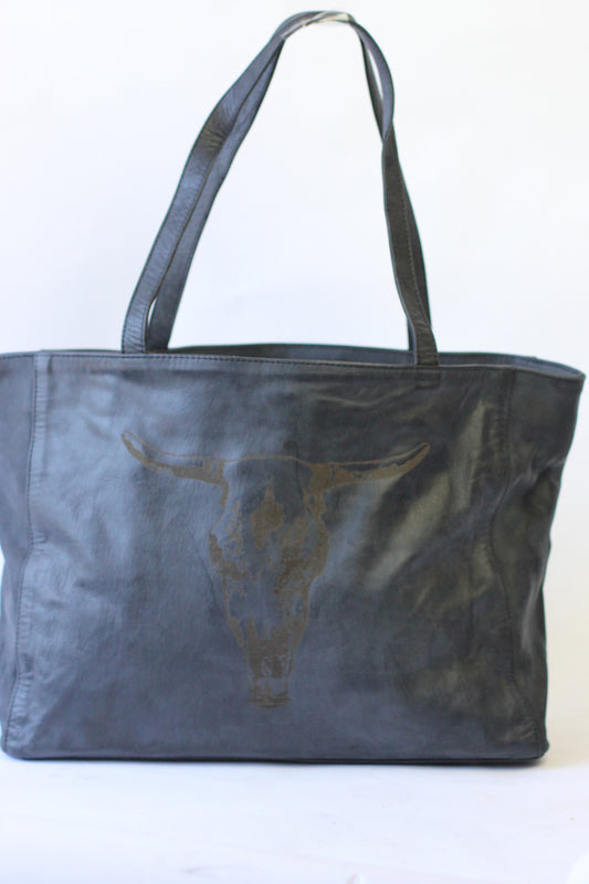 Lynda Toro Leather Simple Shopper