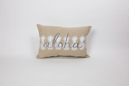 Maka Sea Linen Small Rectangle Pillow | Ho'okipa Collection | Single Sided