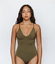 Mai Everyday Bodysuit -Aloe Ribbed