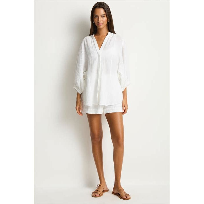 Sunset Boho Blouse- White