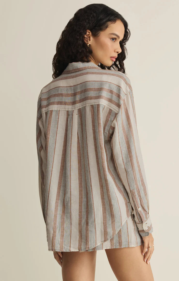 The Perfect Striped Button Up | Coconut