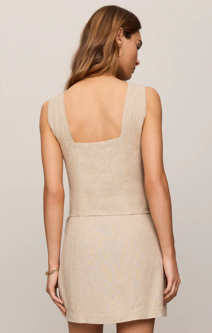 Magnolia Linen Top | Flax