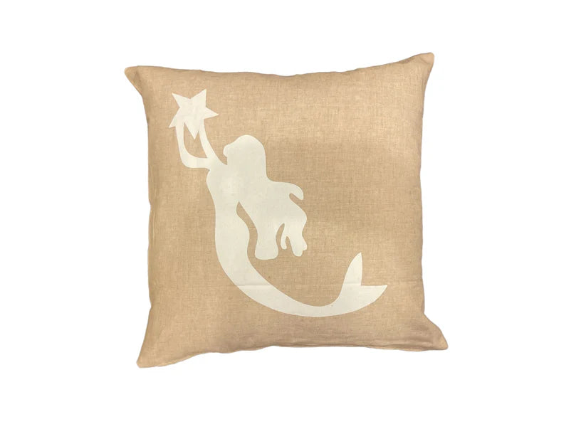 Maka Sea Linen Square Pillow | You and Me to the Sea