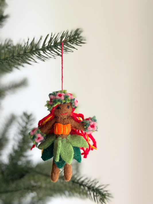 Felt Ornament - Hawaii Hula Girl