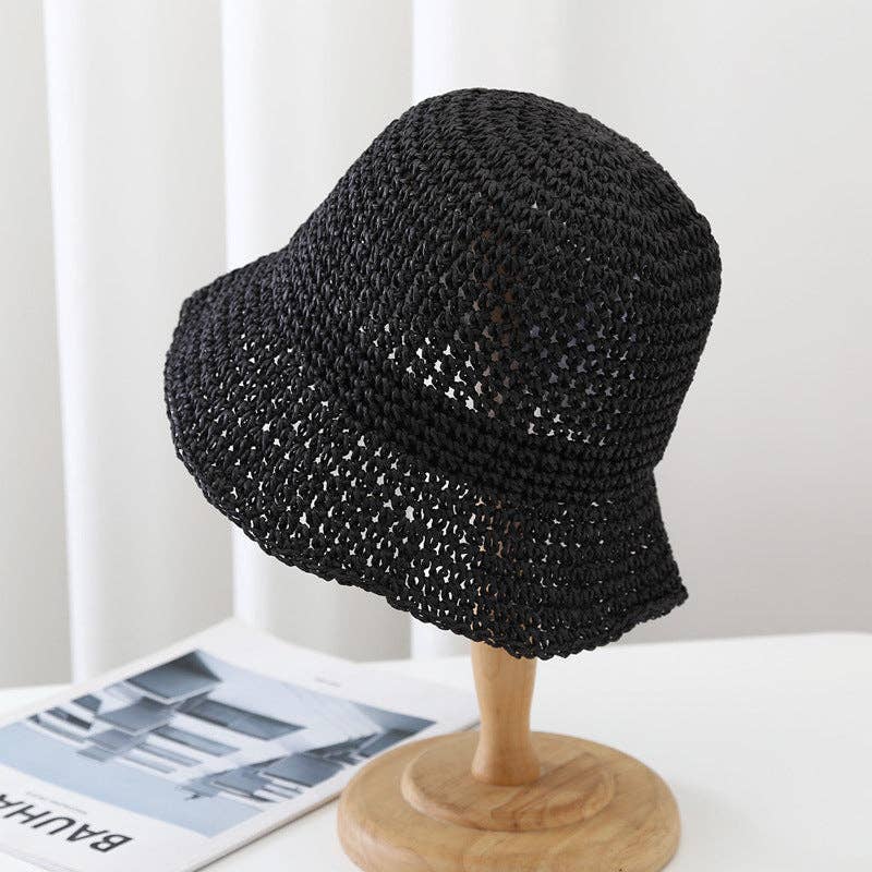 Trendy Wide Brim Woven Straw Sun Hat MK2COK6W6HAT56