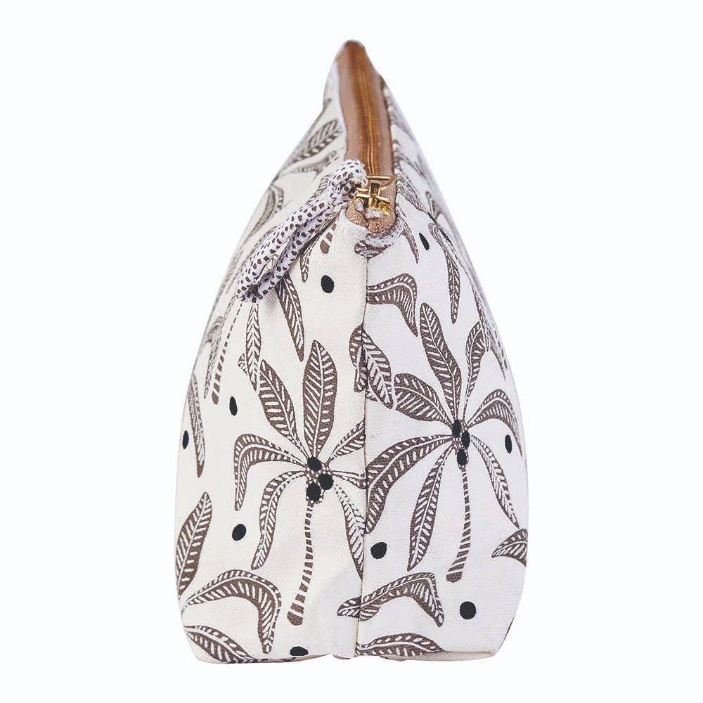 Palm Bunch Medium Canvas Pouch