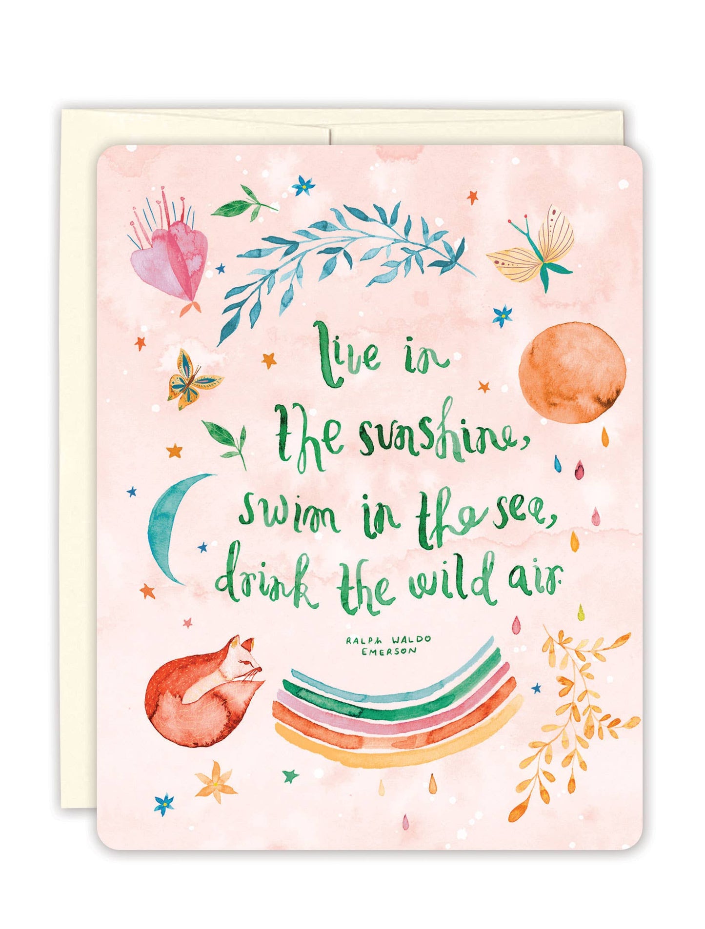 Live In The Sunshine Boxed Notecard - Set of 10