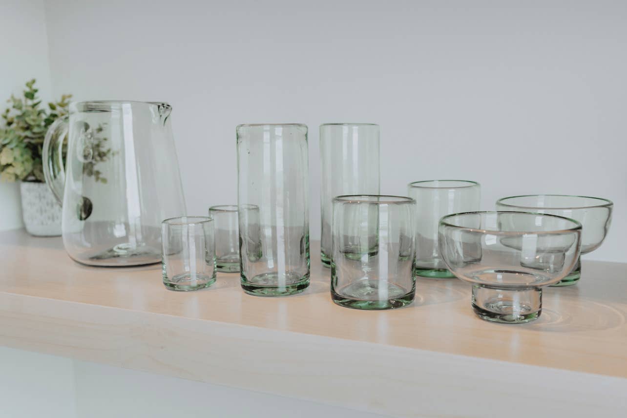 Handblown Shooter Glasses - Clear