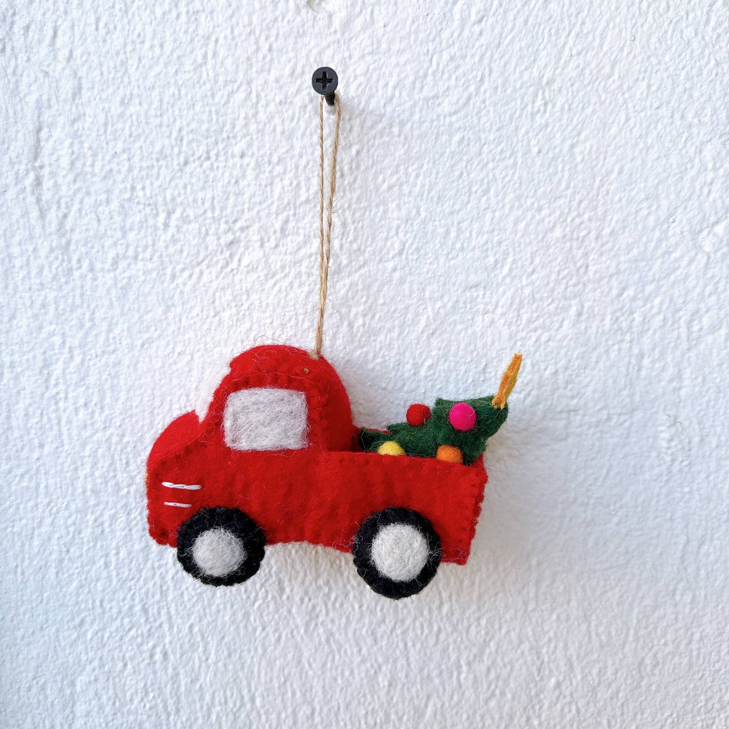 2026 Pickup Truck with Christmas Tree Ornament