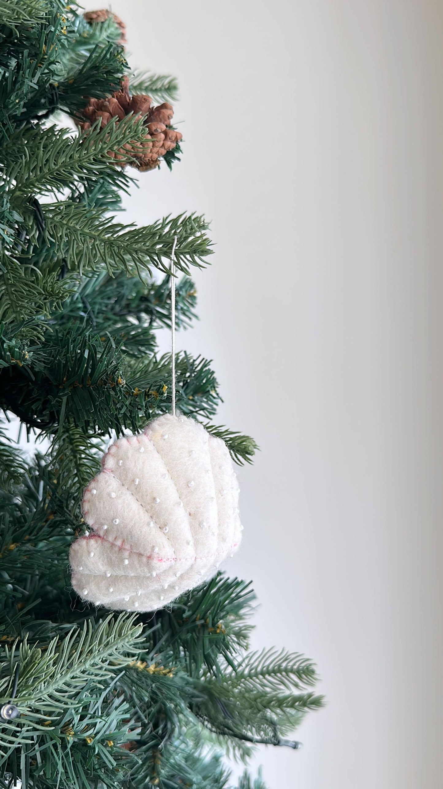 Felt White Sea Life Ornament