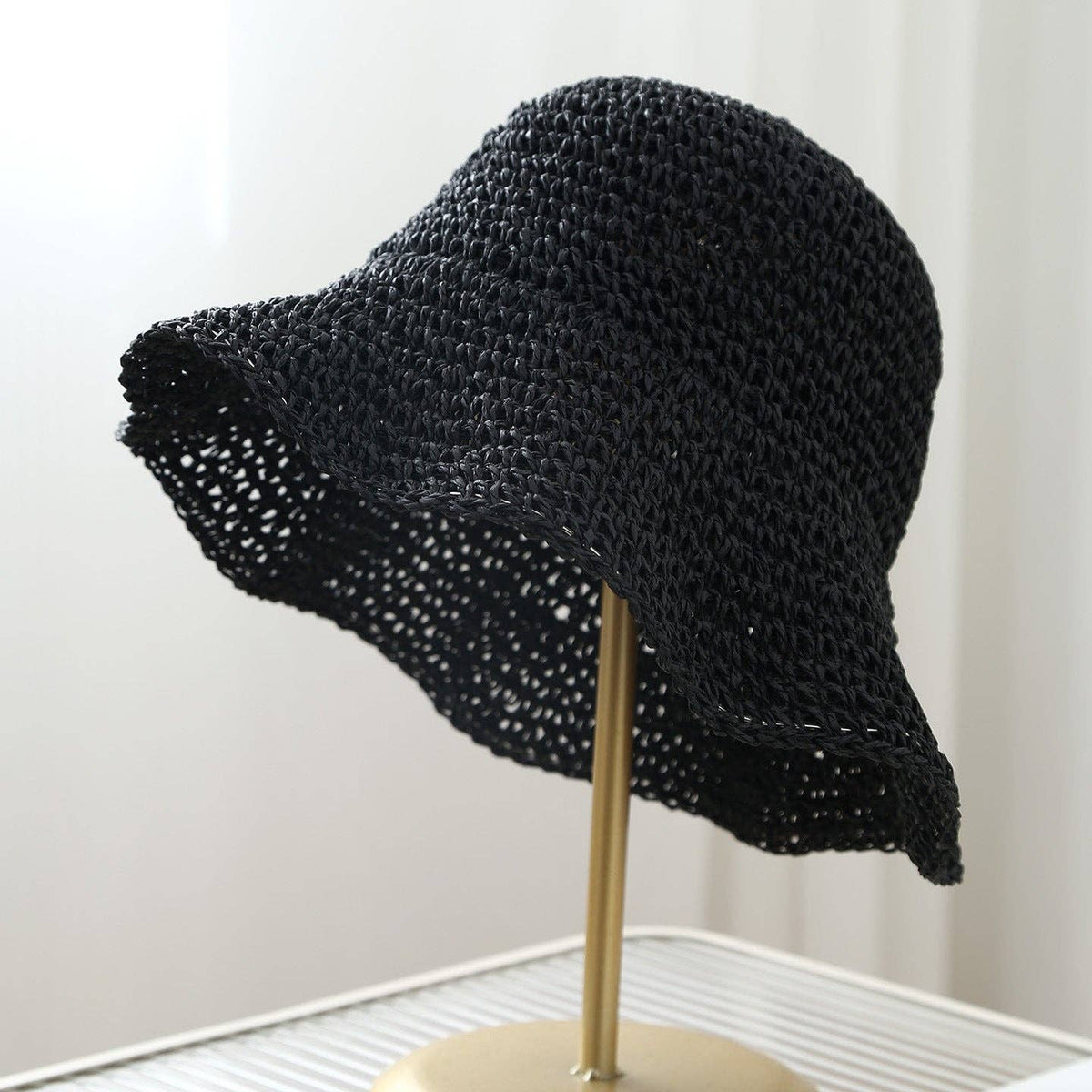 Trendy Wide Brim Woven Straw Sun Hat MK2COK6W6HAT56