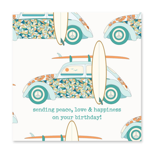 Sending Peace Love & Happiness! | Birthday Card