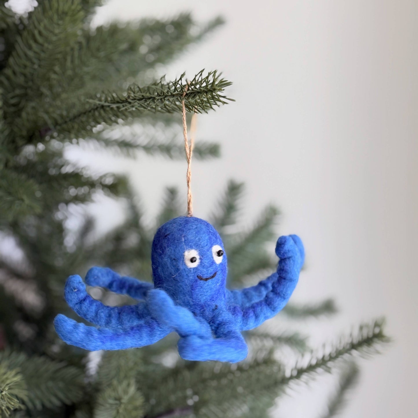 Felt Ornament - Blue Octopus