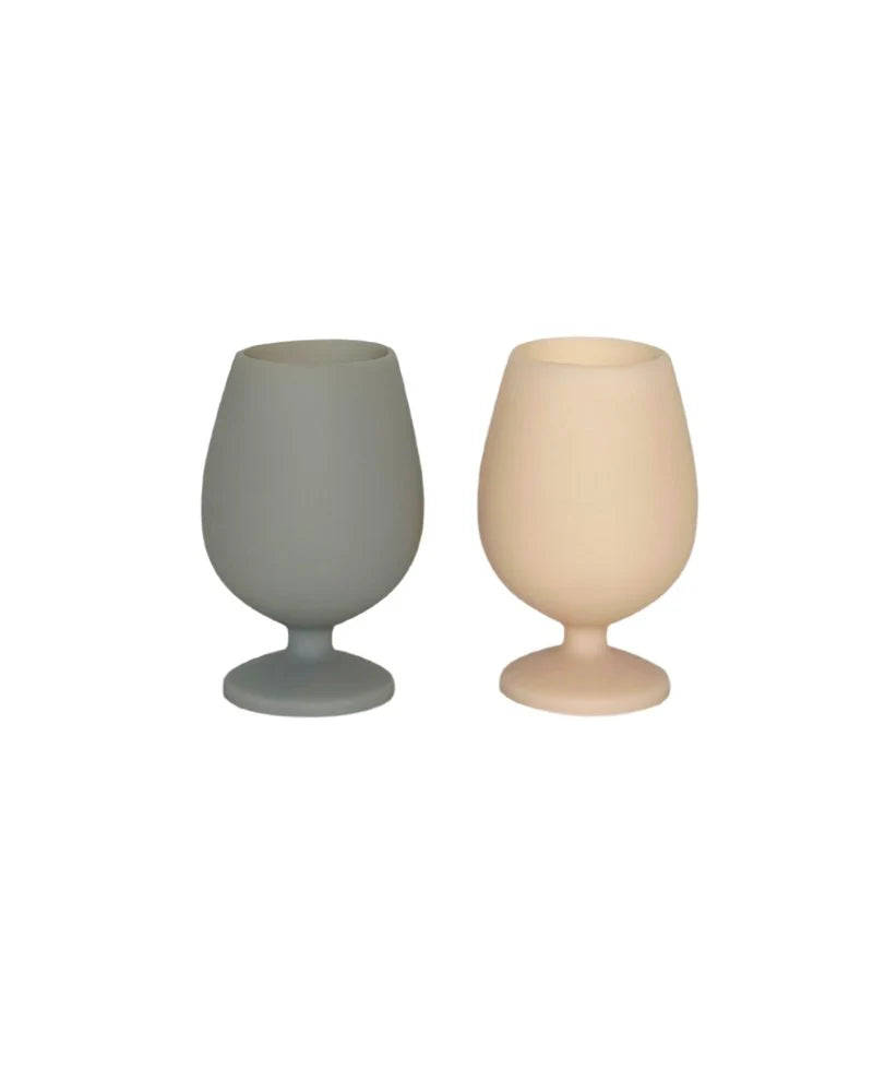 Silicone Stemmed Wine Glasses | Set of 2