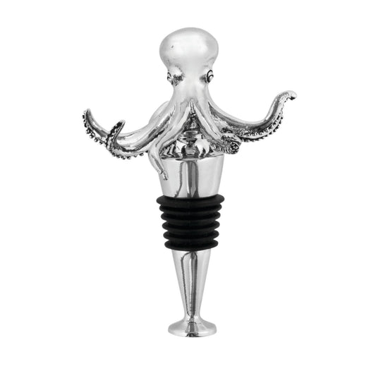 Metal Octopus Wine Bottle Stopper