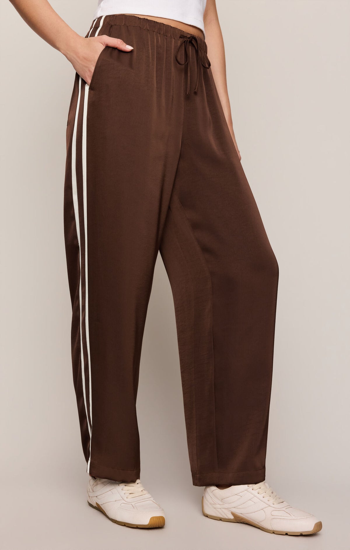 In Stride Satin Track Pant