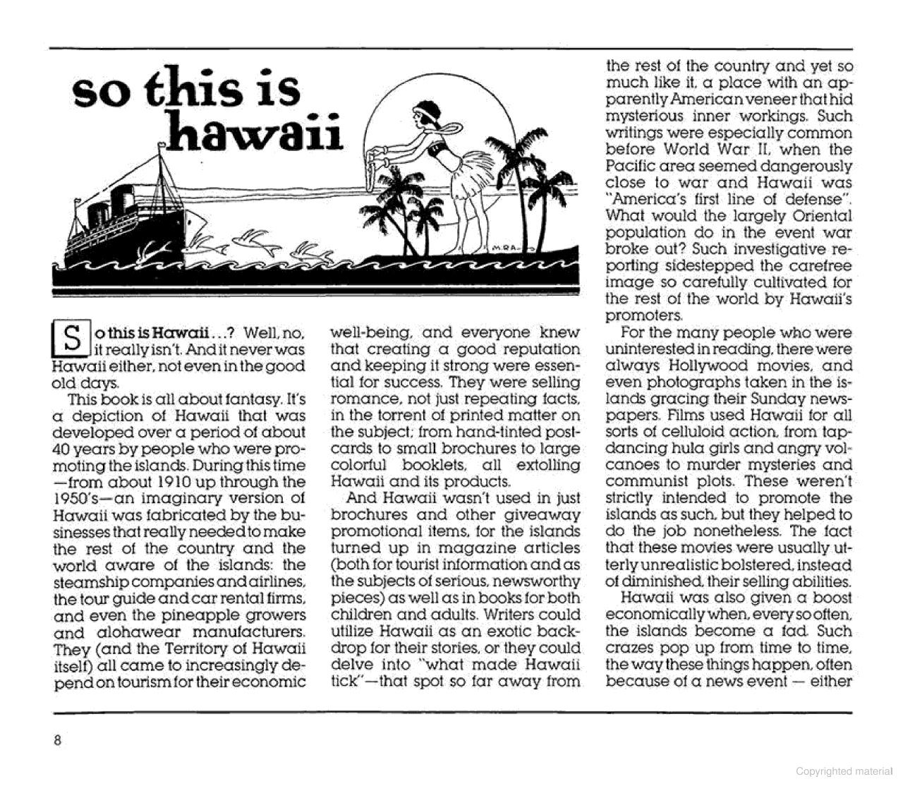 Hawaii Recalls- Selling Romance