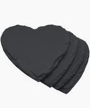 Heart Slate Coasters-4"