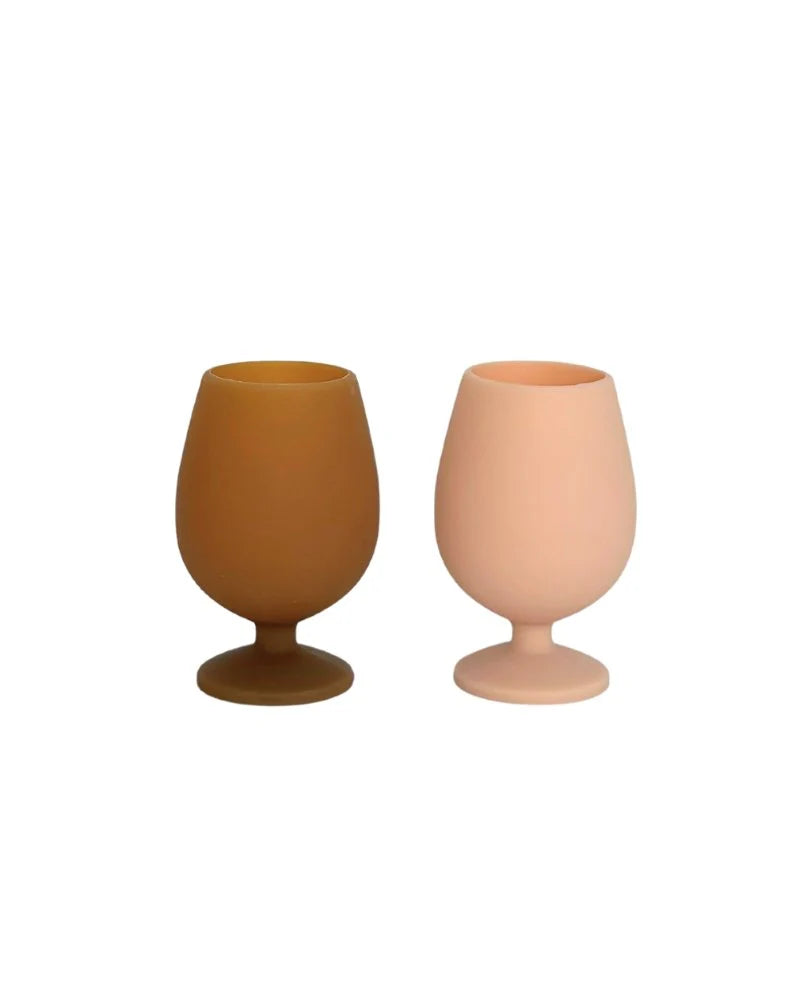 Silicone Stemmed Wine Glasses | Set of 2