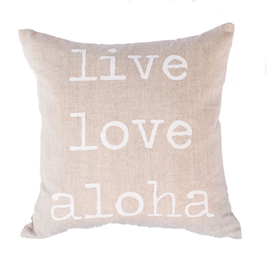 Live | Love | Aloha | Square Pillow Cover