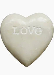 Soapston  Heart with engraved "Love"