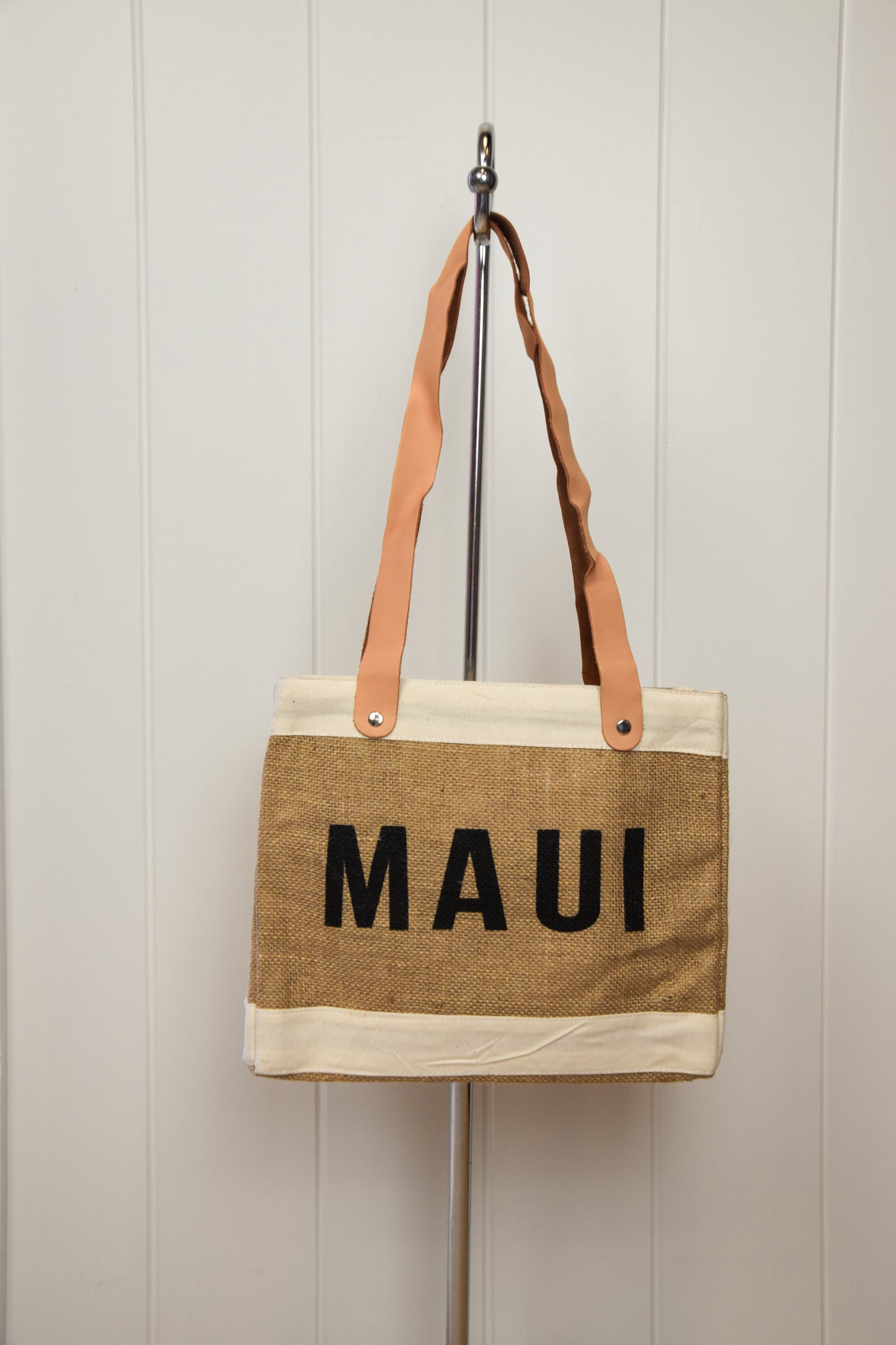 Jute and Canvas Market Tote |  Aloha/Maui