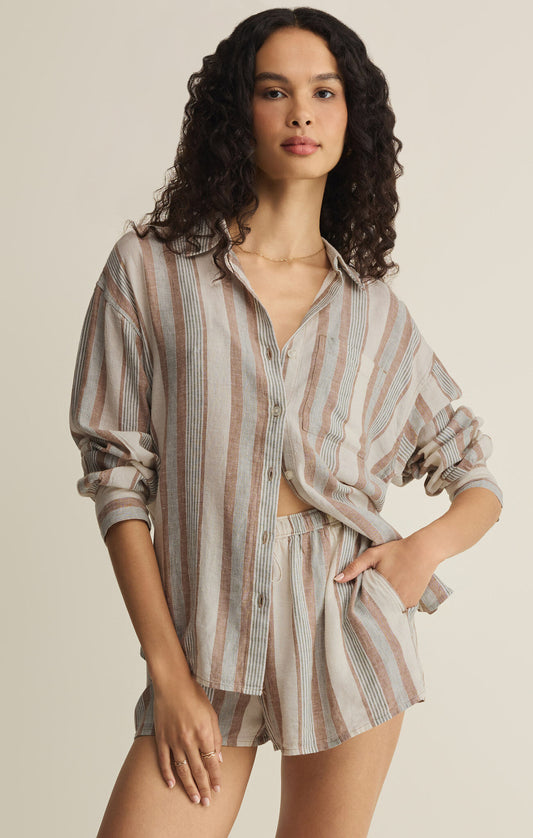 The Perfect Striped Button Up | Coconut